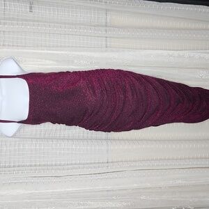 Torrid x Marilyn Monroe Midi Pin-Up Ruched Wiggle Black Pink Sparkle Dress Sz0